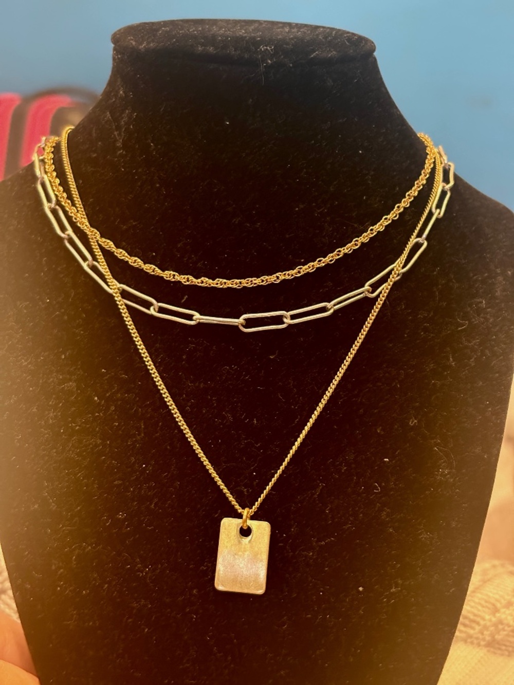 ❤️New Madewell 3 necklaces in one with extender❤️